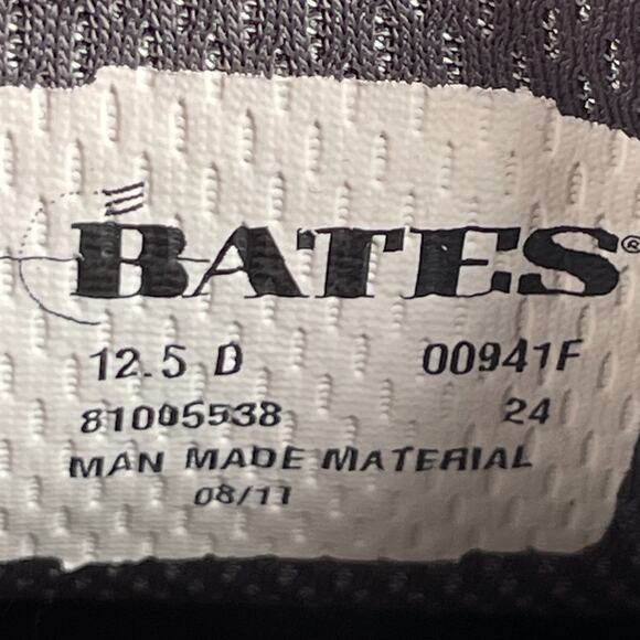 Bates Lites Men’s Size 12.5 D Gloss Black Military Uniform Dress Shoe Oxford GUC main image 5